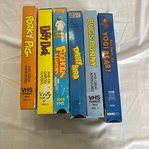Vintage Cartoon VHS lot